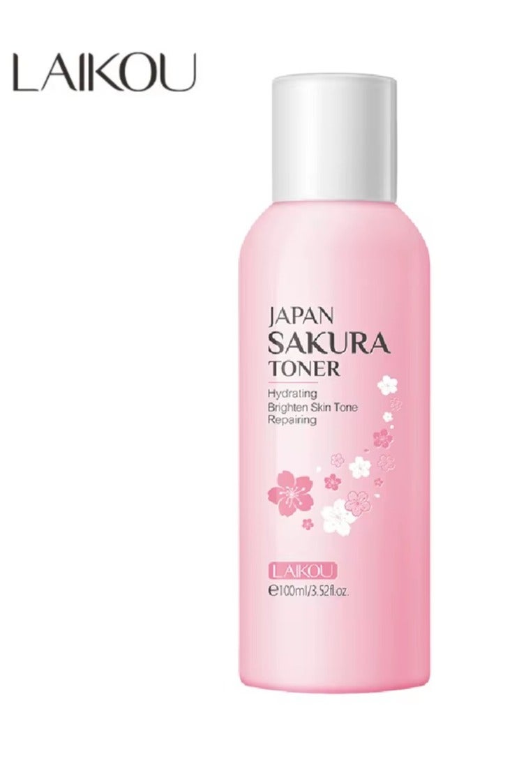 Laikou Japanese Sakura Facial Toner - Soft and Smooth, Restores Elasticity - Improves Skin, Makes It Firm and Bright 100ml - Image 1