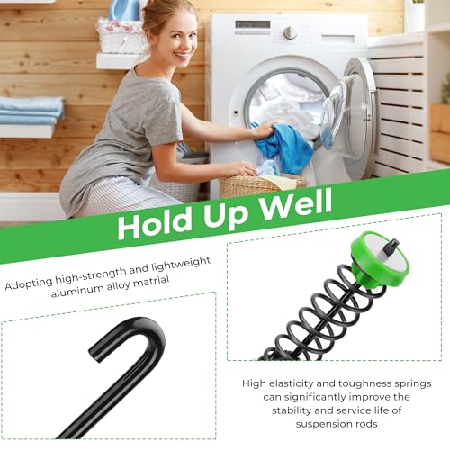 Funmit W11130362 WTW5000DW1 WTW5000DW2 WTW5000DW3 MVWC565FW1 Washer Suspension Rod Kit Replacement for Whirlpool Maytag Kenmore Crosley Washer - Replaces W10594080 W10735786 W10748956 W10780040 W10821710 - Image 5