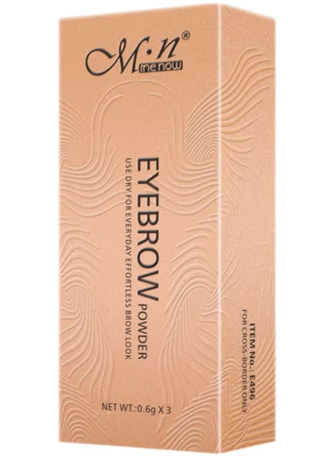 ام ان مكياج الحواجب, بودرة حواجب تدوم طويلًا مع مرآة وفرشاة. - Image 3