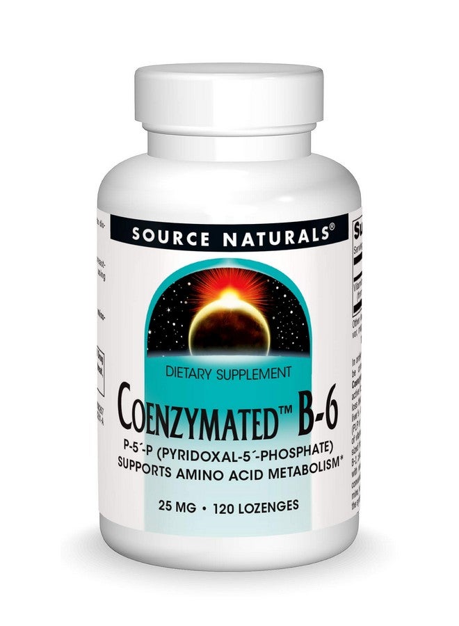 Source Naturals Coenzymated B6 25Mg P5 Pyridoxal5 Phosphate Fastacting Quick Dissolve Vitamin Supports Amino Acid Metabolism 120 Lozenges - Image 2