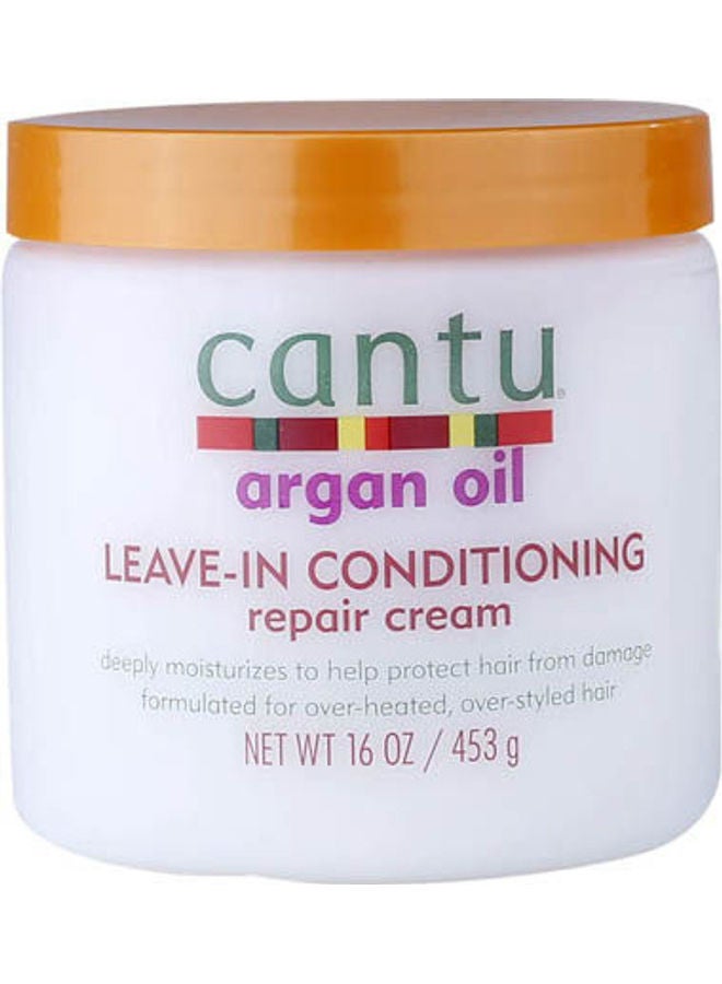 Cantu Argan Oil Leave In Conditioning Repair Cream Multicolour 453grams - Image 3