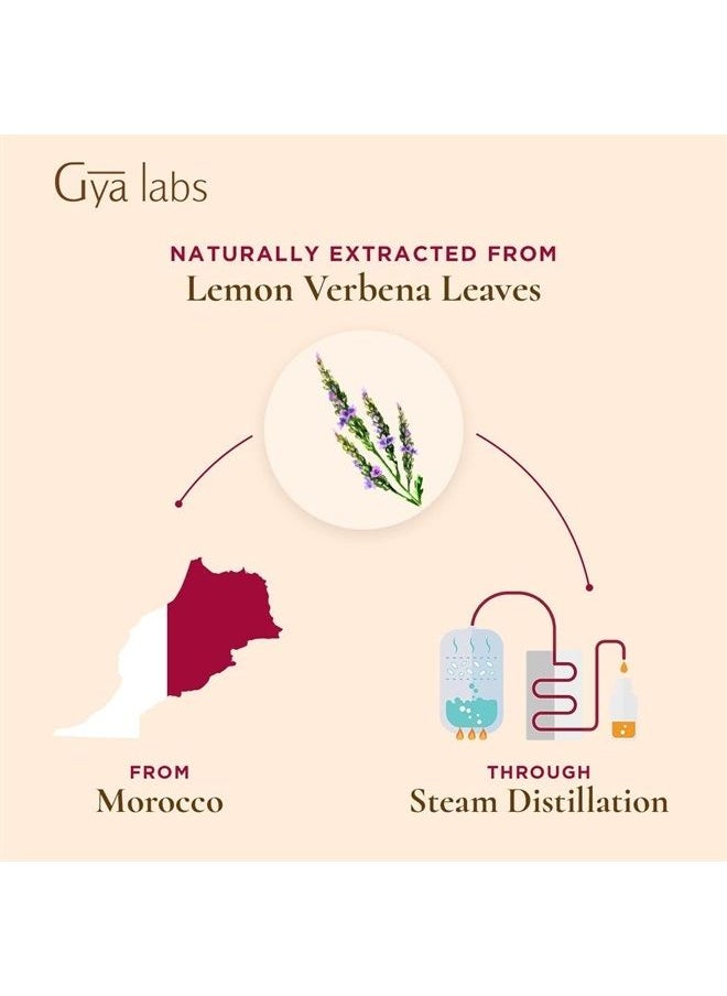 Lemon Verbena Essential Oil - Fresh & Citrusy Scent for Diffuser and Soap Making (0.34 fl oz)