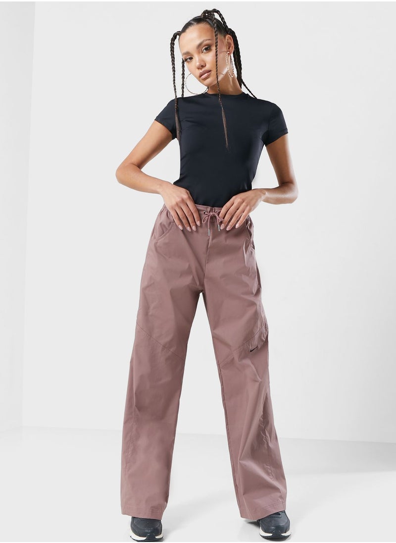 Nike - Nsw Essential Woven High Rise Open Hem Pants - Image 1