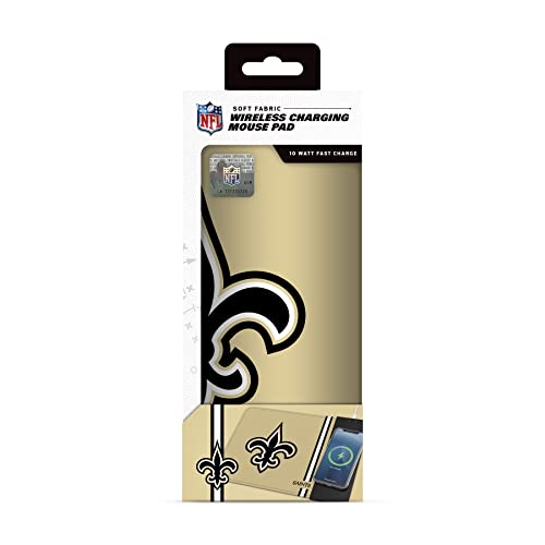 SOAR NFL Wireless Charging Mouse Pad, New Orleans Saints - Image 3