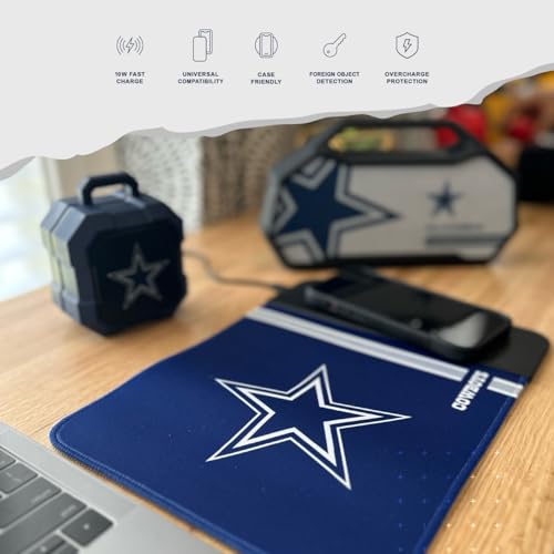 SOAR NFL Wireless Charging Mouse Pad, New Orleans Saints - Image 5
