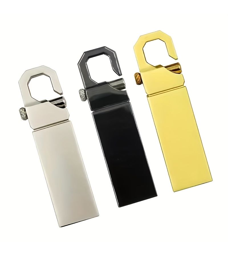 Custom Logo Metal USB 2.0 Flash Drive 4GB Black Keychain Pen Drive - Image 5