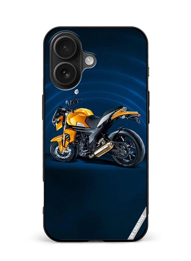 Protective Case Cover For Apple iPhone 16 Plus Bike Design Multicolour