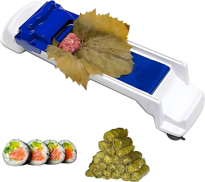 Grape and Kale Leaves Rolling Machine - Easy to Use, Three Levels of Roll Size, Healthy Materials, Rubber Legs for Stability, Lightweight, Easy to Clean Perfect for All Mashers - Image 1