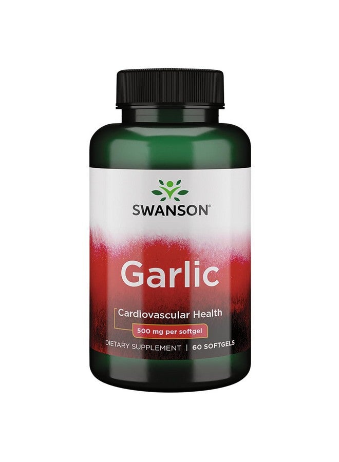 Swanson Garlic 500 Milligrams 60 Sgels - Image 1