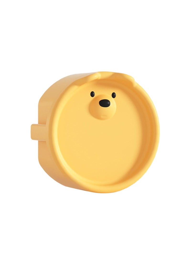 Baby Socket Cover, Silicone 2 Hole Electrical Socket Plug Cover, European Standard Protective Cover, Childproof Plug Protector, Silicone Socket Protective Cover, Electrical Socket Protection Against Electric Shock (Yellow)  - Image 1