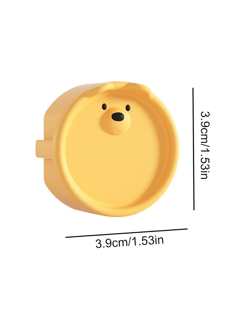 Baby Socket Cover, Silicone 2 Hole Electrical Socket Plug Cover, European Standard Protective Cover, Childproof Plug Protector, Silicone Socket Protective Cover, Electrical Socket Protection Against Electric Shock (Yellow)  - Image 3