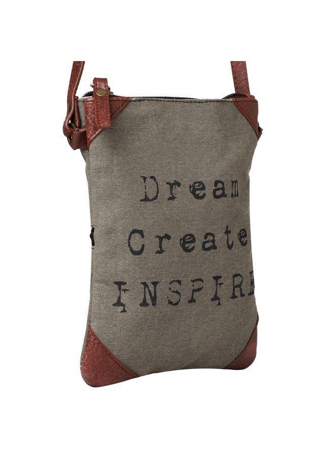 Mona B Canvas Small Sling Crossbody Bag with Stylish Design for Women - Grey - Image 5