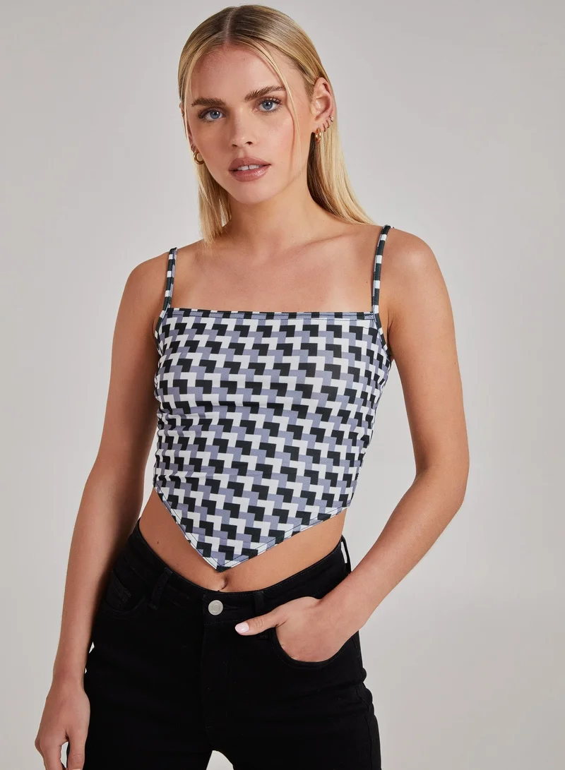Pink Vanilla  Geometric Print Cami Top for Women | Best Price UAE