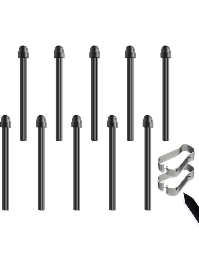 [10 Pcs]Pen Tips For Remarkable 2 With 2 Pcs Nibs Removal Tool Maker Pen Tip Replacement Stylus Nib Painting Writing Accessories For Remarkable 1/2 Pen Tip Tips/Nibs（Black） - Image 1