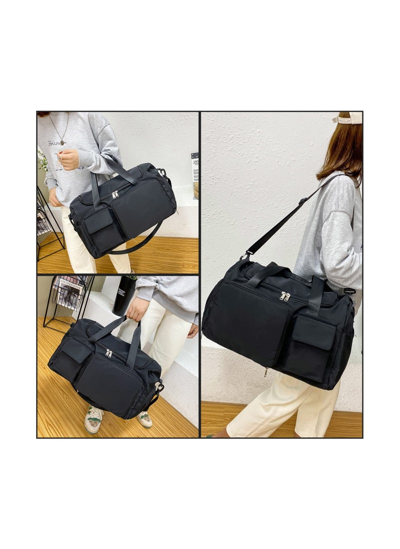 SYOSI - Travel Duffel Bag Large Capacity Gym Overnight Weekend Bags for Women Foldable Hospital Bag with Wet and Dry Separation Portable Holdall Cabin Bag for Sports and Travel - Image 1