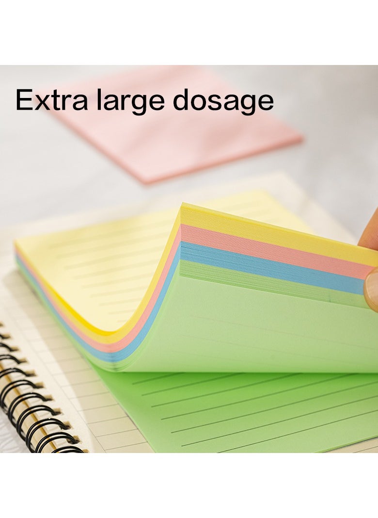 Deli Deli EA047 STICK UP 9-Line Sticky Notes 1 piece, 75gsm Paper, 76×126mm, Pink, Yellow, Blue, Green, 100 Sheets (4 Pads, 25 Sheets Each), To-Do List, Easy to Remove, Assorted  - Image 5