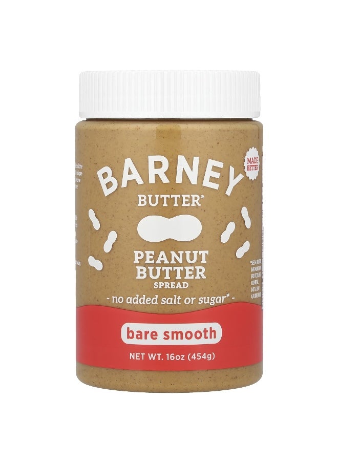 Barney Butter Barney Butter, Peanut Butter Spread, Bare Smooth, 16 oz (454 g)  - Image 1