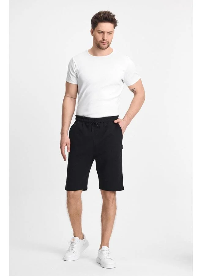 Mmetalic  Men's Black Regular Fit Shorts & Bermuda for Men | Best Price UAE