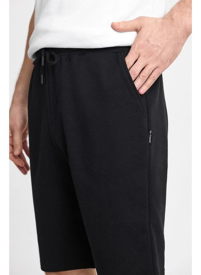 Mmetalic  Men's Black Regular Fit Shorts & Bermuda for Men | Best Price UAE