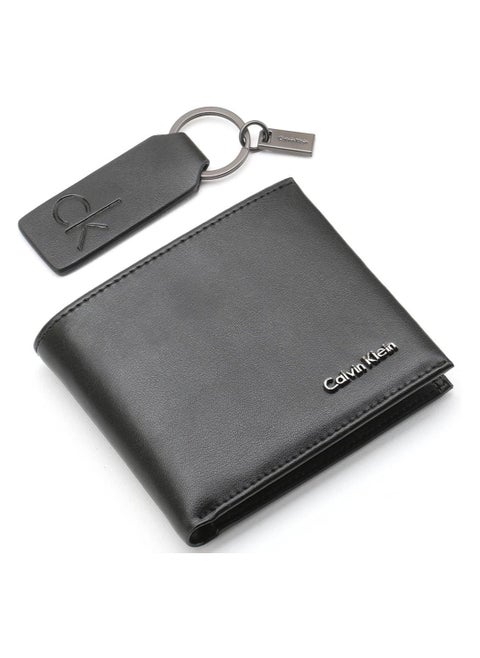 Calvin Klein Wallet & Keychain Set For Men