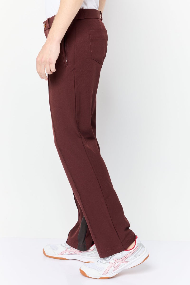 adidas Originals Men Sportswear Fit Outdoor Sweat pant, Dark Brown  - Image 3