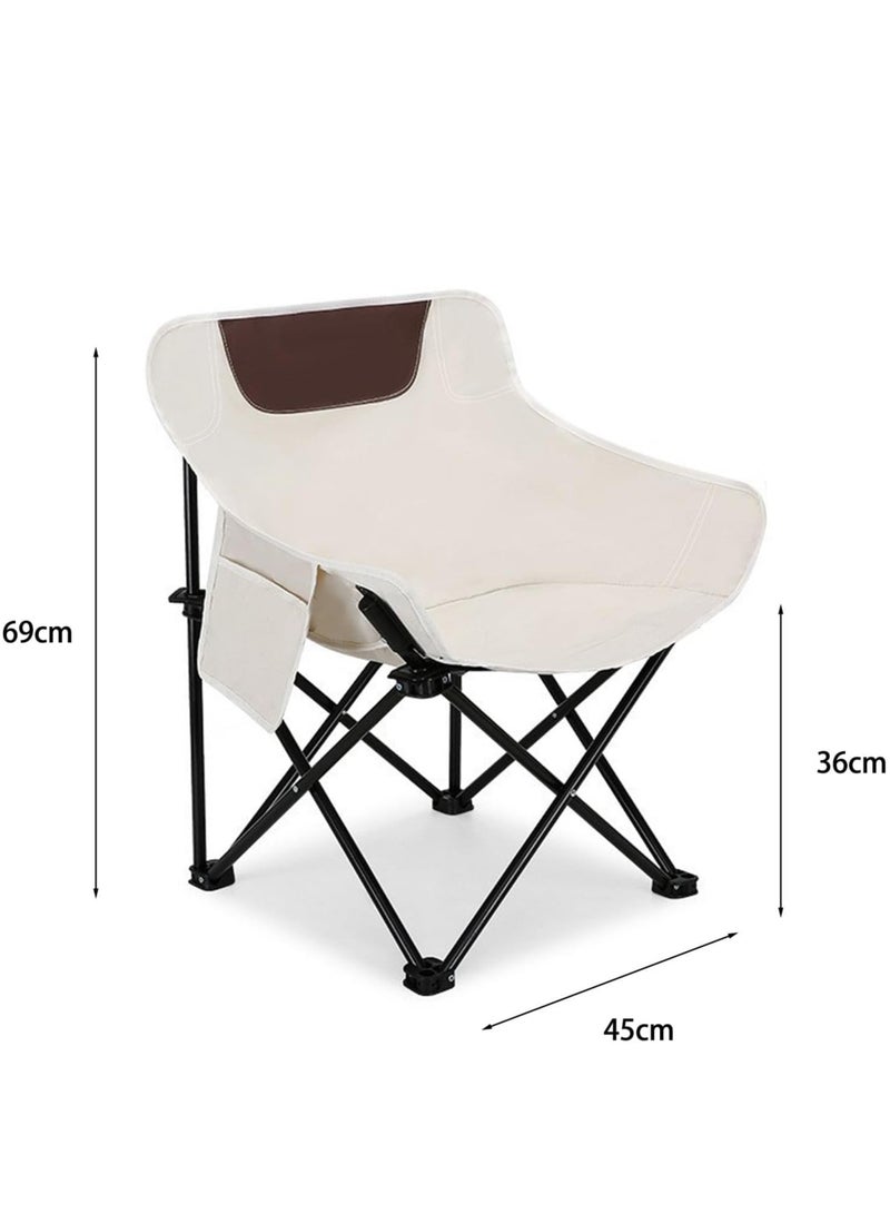 LINGWEI Outdoor Camping Chair with Carry Bag Lightweight seat Portable Heavy Duty Foldable Chair for Camping, Hiking,Fishing, Beach, BBQ and Picnics - Image 4