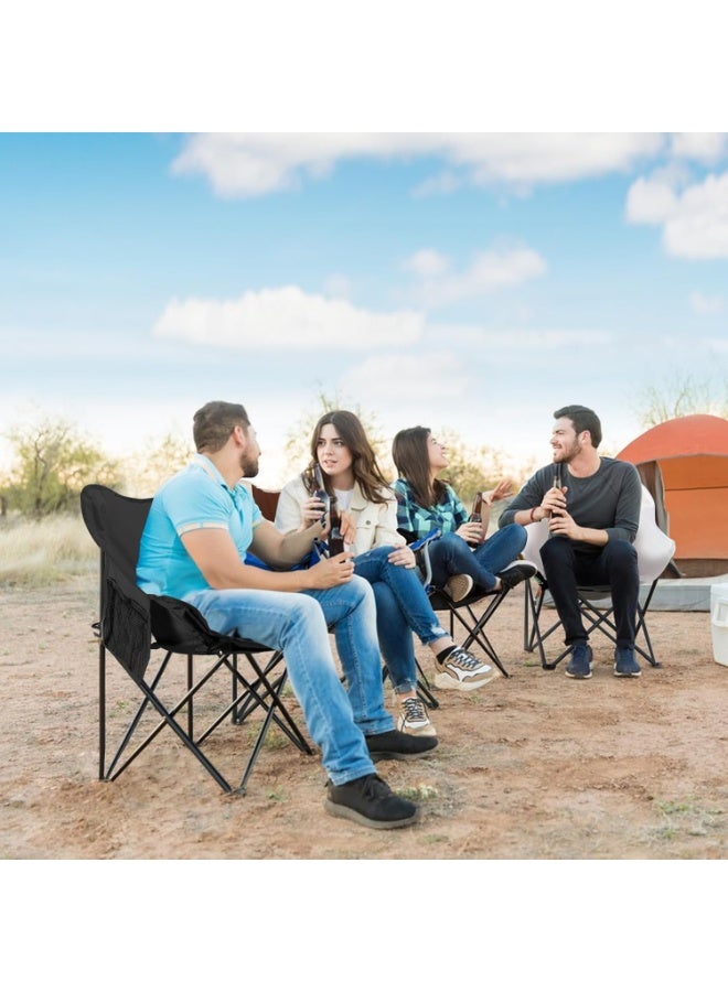 LINGWEI Outdoor Camping Chair with Carry Bag Lightweight seat Portable Heavy Duty Foldable Chair for Camping, Hiking,Fishing, Beach, BBQ and Picnics - Image 3