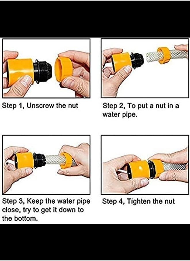 ABBASALI Hose End Connector Hose Pipe End Quick Connect fitting for 1/2 inch Hosepipe Tap End Quick Connector  - Image 2