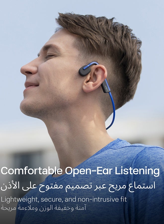 SHOKZ OpenMove Wireless Headphones, Bluetooth Bone Conduction Sports Headset with Mic, 6 Hour Playtime & IP55 Waterproof for Running Workout Cycling (Grey) Grey - Image 2