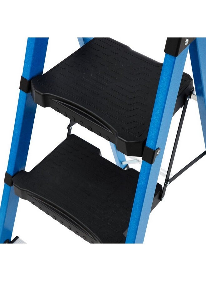 Werner Bailey Folding Compact Platform Stepladder Blue and Black 11.5 x 55.5 x 173 cm C6204ME - Image 3