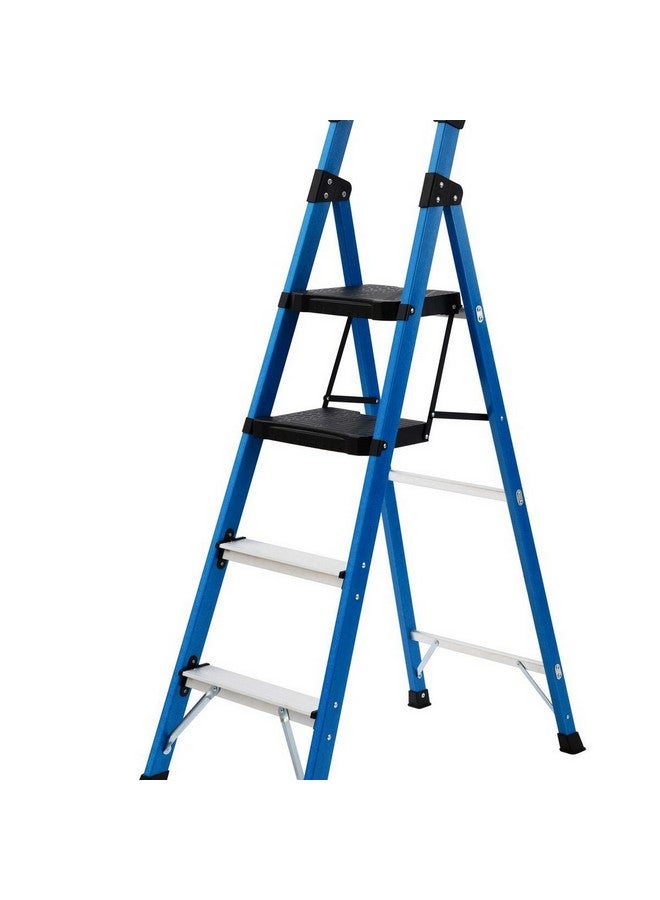 Werner Bailey Folding Compact Platform Stepladder Blue and Black 11.5 x 55.5 x 173 cm C6204ME - Image 1