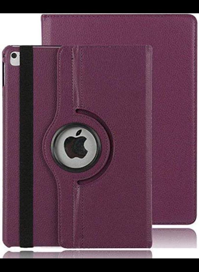 IAF iPad 2017 iPad 9.7 inch Case 360 Degree Rotating Stand Case with Smart Cover Auto Sleep/Wake Feature for Apple iPad 9.7 inch Purple