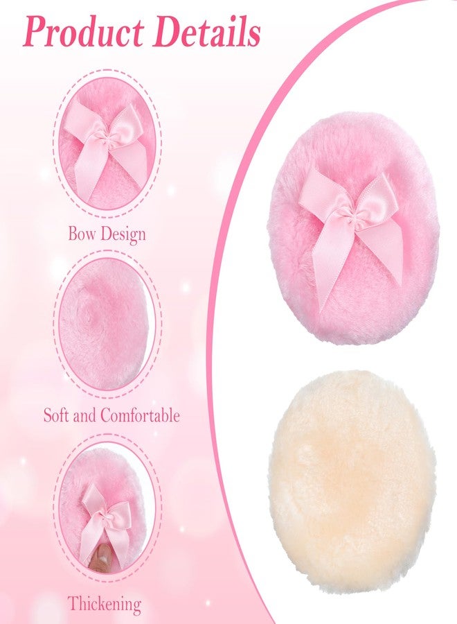 WJIAAA Large Fluffy Puffs for Body Powder, 2Pcs 3.5 Inch Dusting Puff - Image 4