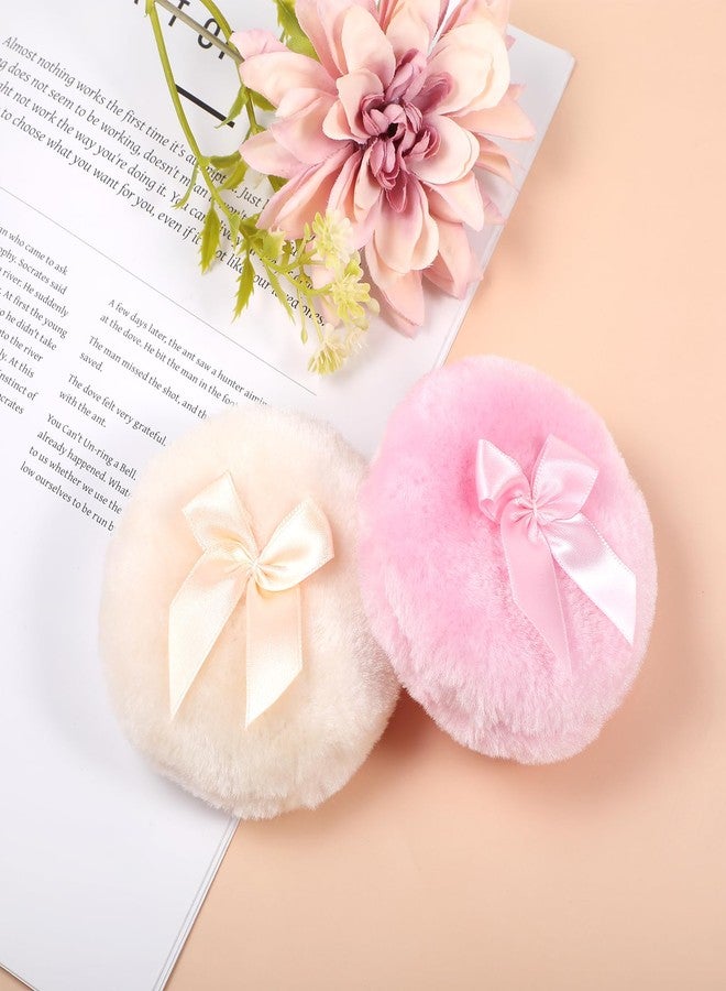 WJIAAA Large Fluffy Puffs for Body Powder, 2Pcs 3.5 Inch Dusting Puff - Image 2