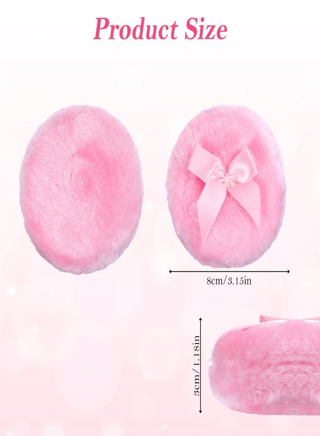 WJIAAA Large Fluffy Puffs for Body Powder, 2Pcs 3.5 Inch Dusting Puff - Image 3