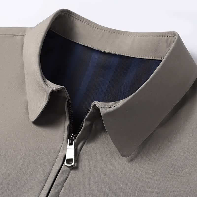 JD Jing Zao ROMON Men's Business Casual Lapel Jacket Office Style Executive Coat Middle-aged and Elderly JK36 Black L - Image 1