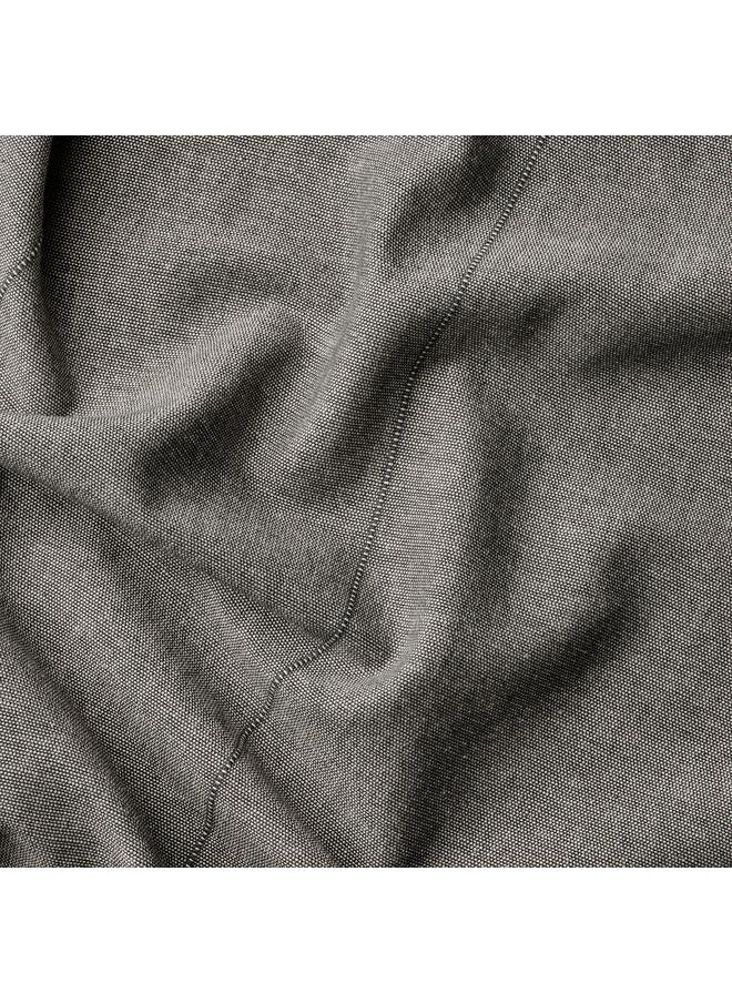 Zaboon - Curtains With Tie-Backs, 1 Pair, With Heading Tape/Dark Grey, 140X300 Cm - Image 1