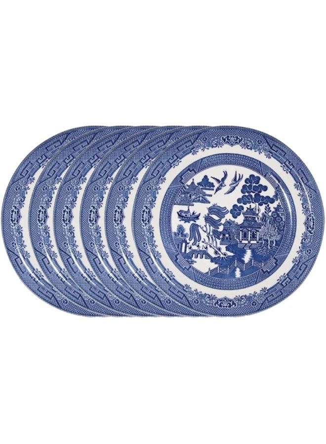 Churchill's Churchill BLU Willow Mint Dinner Plate 26CM, Ceramic, Multi-Colour, 26 x 26 x 1 cm - Image 1