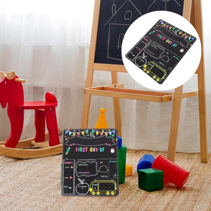 Al Raied ARS® First Day of School Double-Sided Blackboard Sign for Kids - Image 5