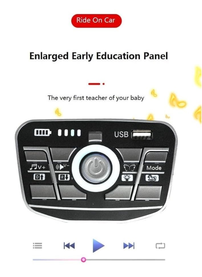 AL BADER - Electric Ride On Car Luxury Rolls Royce With 4 Motors, 12V Battery With Remote Control, Audio and Visula Effects, For Kids 3-8 Years (White). - Image 1