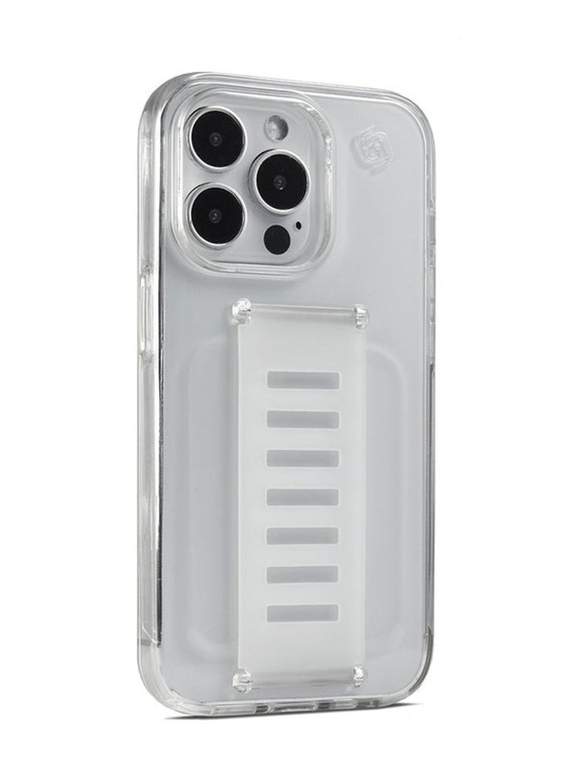 جريب 2 يو غطاء حماية مع حامل معصمه لهاتف أبل آيفون 14 برو ماكس 6.7 شفاف - Image 1