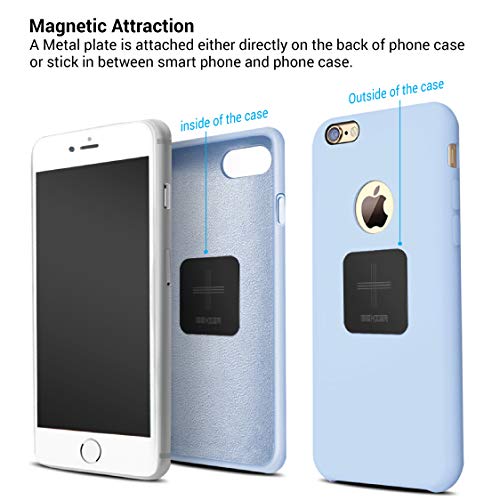 iBenzer Metal Plate for Magnetic Mount, iBenzer MagOn Car Magnet for All Magnetic Phone Car Mount Holder or Magnetic Cell Phone Holder,2 Pack,Black, CMH-MP03BK-A - Image 5