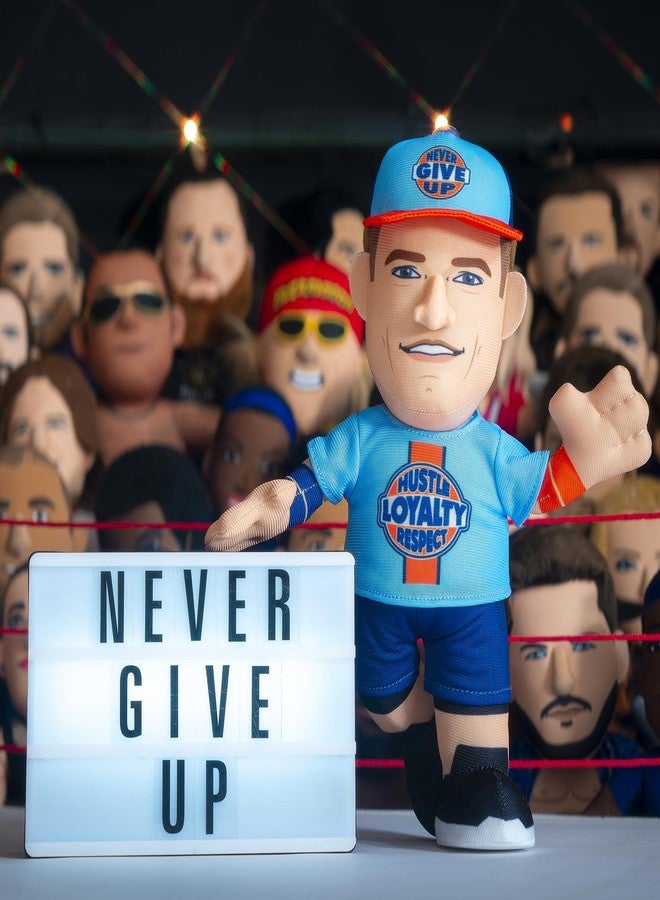 Bleacher Creatures WWE John Cena (Hustle Loyalty Respect) 10" Plush Figure - A Wrestling Legend for Play or Display - Image 2