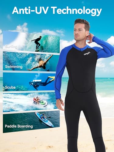 COPOZZ Mens Wetsuit – Full Body UV Protection Wet Suit for Surfing, Diving & Snorkeling - Image 3