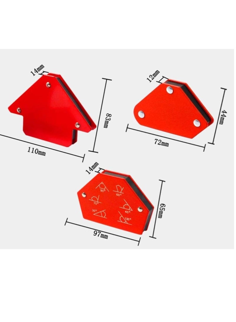 بوس_لايف_ستايل حامل لحام مغناطيسي من بوس لايف ستايل 2 سهم 2 مسدس 2 أداة لحام مغناطيسية صغيرة 6 قطع/مجموعة، تحمل 6 زوايا 30 درجة 45 درجة 60 درجة 75 درجة 90 درجة 135 درجة ووزن يصل إلى 25 رطلاً - Image 3
