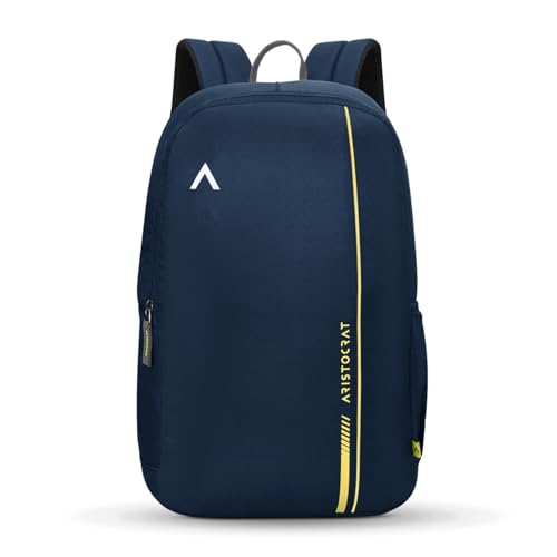 Aristocrat Nova 15L Laptop Backpack for Men & Women with Bottle Pocket | Padded Shoulder Straps, Multi Compartments | Travel & College Bag | Dark Blue - Image 1