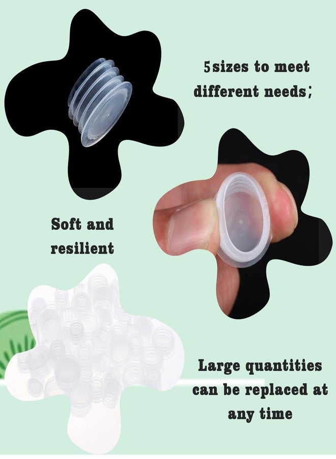 Oppaxf 100 Pieces Salt and Pepper Shaker Stoppers 1/2 Inch, 9/16 Inch, 5/8 Inch, 11/16 Inch and 7/8 Inch Plastic Salt Shaker Plug Replacement Salt and Pepper Shaker Stoppers for Pots Bottles Pipes - Image 4