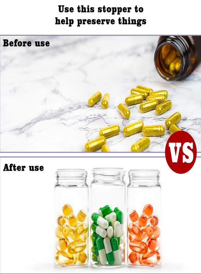 Oppaxf 100 Pieces Salt and Pepper Shaker Stoppers 1/2 Inch, 9/16 Inch, 5/8 Inch, 11/16 Inch and 7/8 Inch Plastic Salt Shaker Plug Replacement Salt and Pepper Shaker Stoppers for Pots Bottles Pipes - Image 3