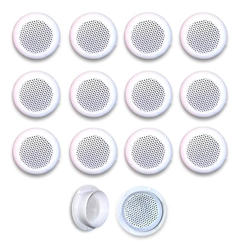 Mei Manifold Electric India Wall Air Hole Closer Mosquito Net Dust Controller Round 2 Inch (5.7 cm) (White-12 Pcs) - Image 1