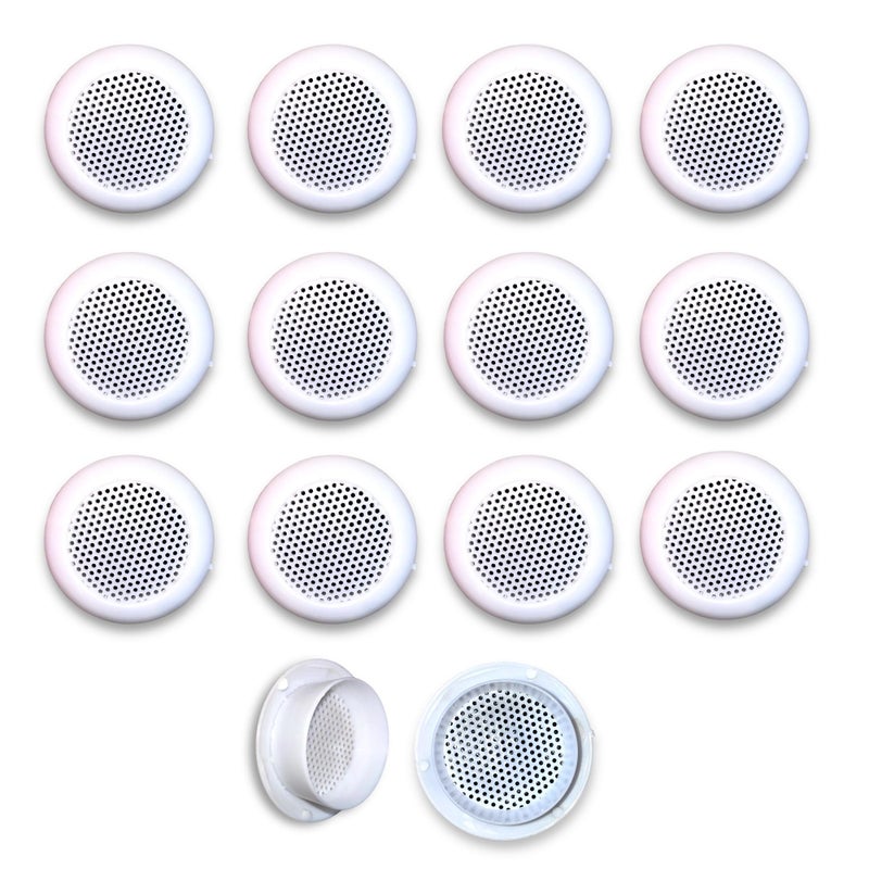 Mei Manifold Electric India Wall Air Hole Closer Mosquito Net Dust Controller Round 2 Inch (5.7 cm) (White-12 Pcs) - Image 5